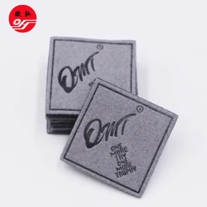 Hot Sale Custom Embossed PU Leather Label for Clothing
