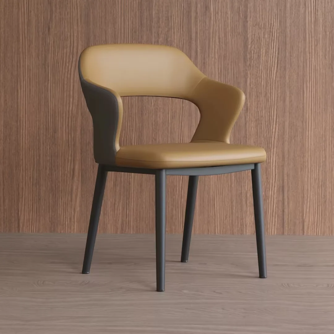 Newest Modern Luxury Style Home Furniture Dining Room Chairs Leather Upholstered Dining Chair Chairs for Kitchen PU Leather