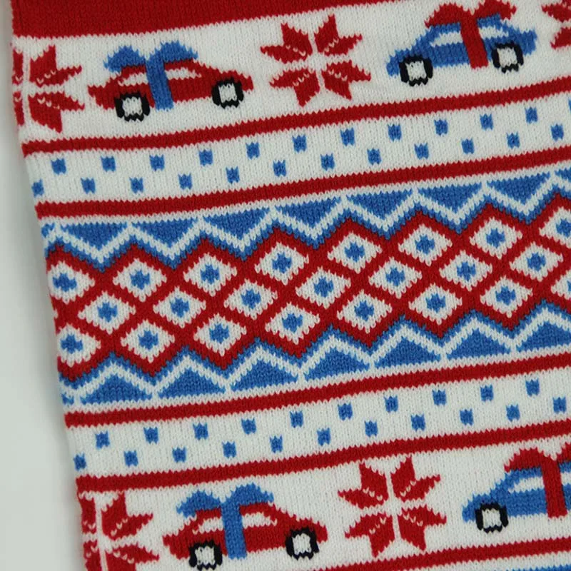 BSCI certificate factoryOEM winter cotton jacquard custom knit christmas scarf
