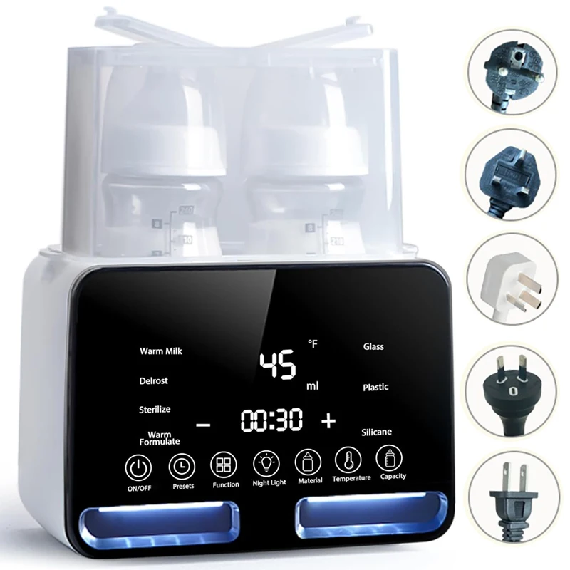 Baby Appliances 9-in-1 Bottle Warmer Electric Multifunctional Bottle Warmer with Sterilizer Baby Milk Bottle Warmer Keeper