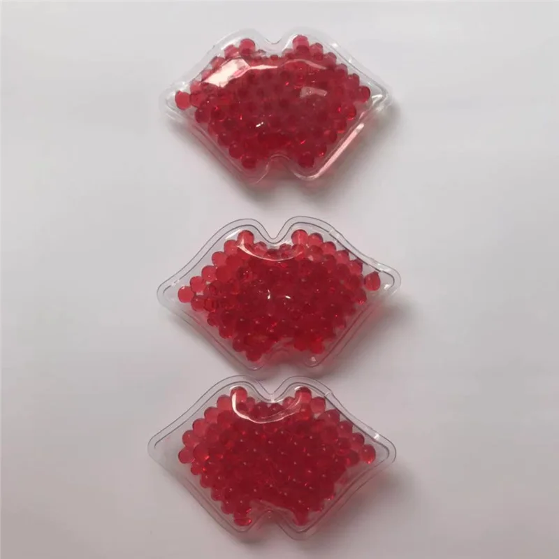 2021 New product Lip Ice Pack Factory Hot Cold Lip Shaped Gel Ice Pack For Plastic Surgery
