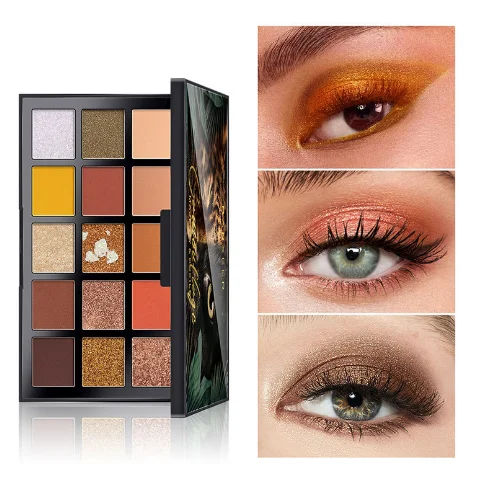 Makeup Wholesale 15 Colors Long Lasting Vegan Makeup Matte Shimmer High pigment New Arrival Customizable Eyeshadow Palette