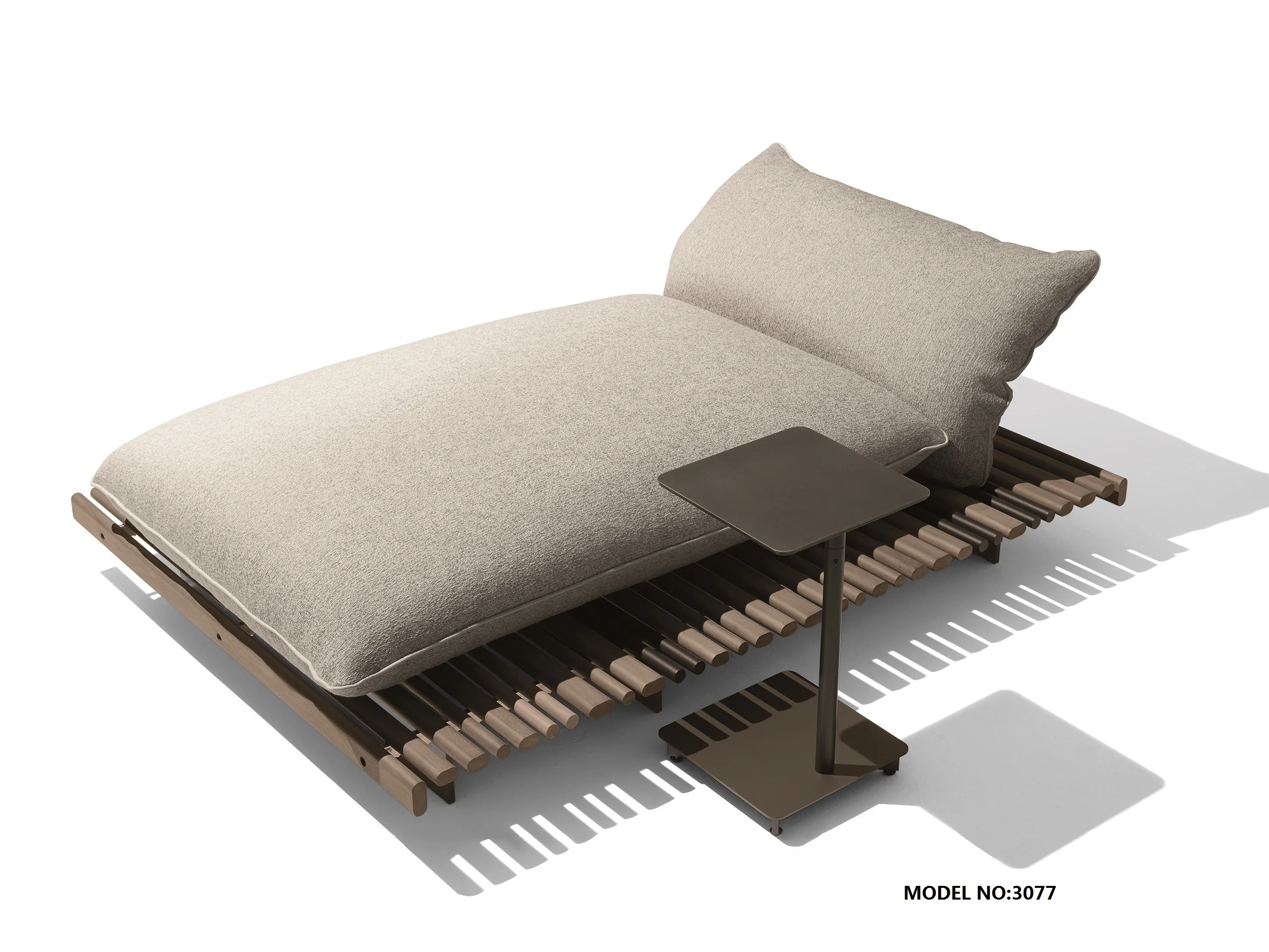 factory direct outdoor  rattan pool sunbed chaise lounge