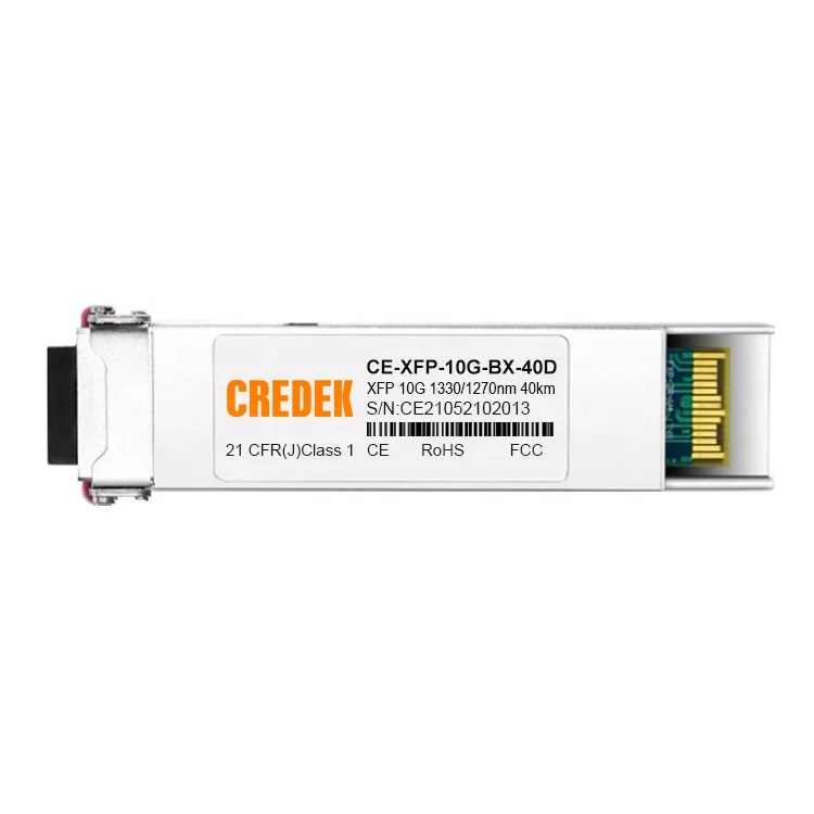 OEM Factory 10G XFP BiDi LC 40km 1330/1270nm optical xfp sfp transceiver for HPE/Aruba//Huawei/Juniper/Mikrotik Compatible