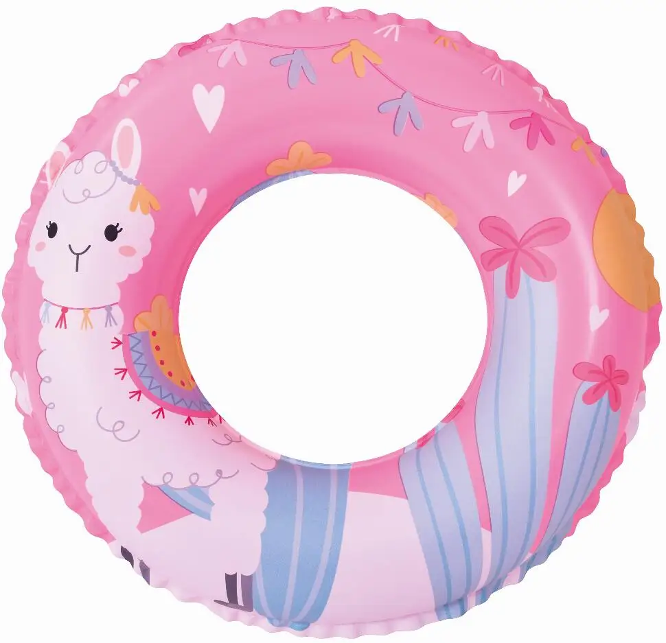B01 Manufacture Wholesale Alpaca Ring outdoor inflatable water sports pool floating swimming toys for kids