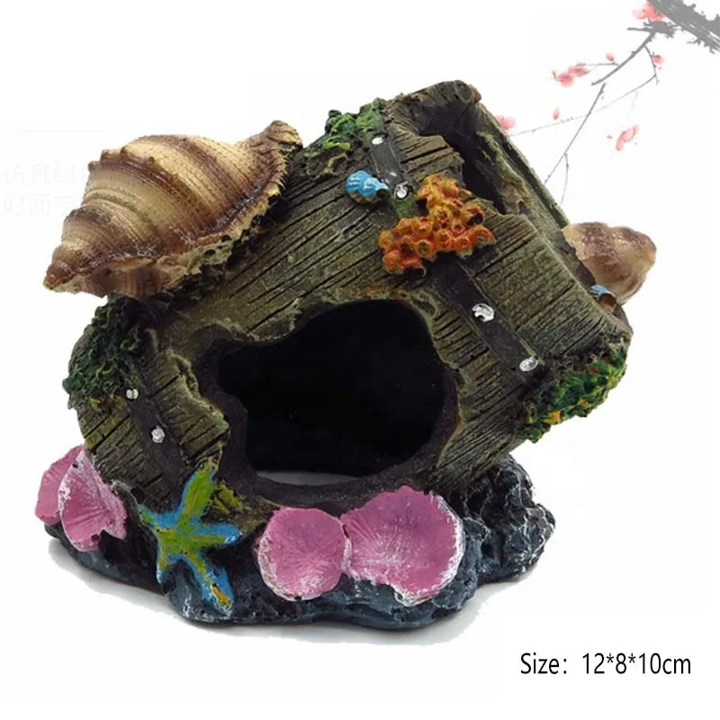 Aquarium Hideaway Rock Cave for Aquatic Pets to Breed, Play and Rest, Safe and Non-Toxic Ceramic Fish Tank Ornaments