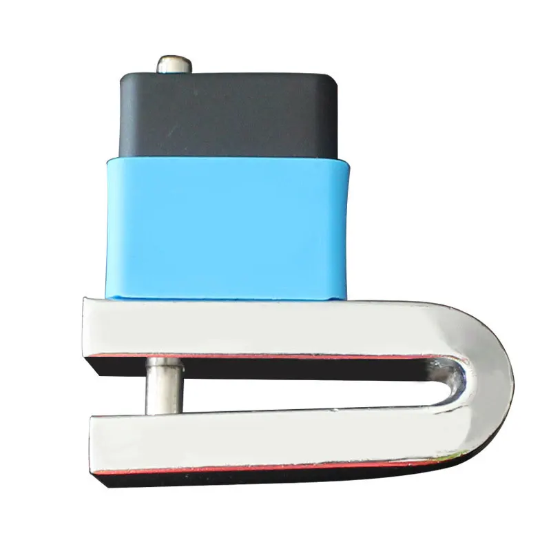 Pure copper lock cylinder stainless steel lock body compact and light disc brake lock with 2 keys