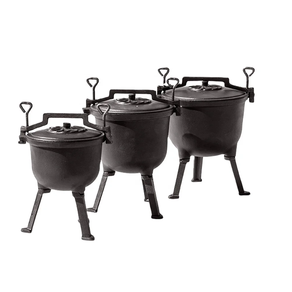 4L-7L-10L-15L Three Legs Cast Iron Meat Pot For Poland