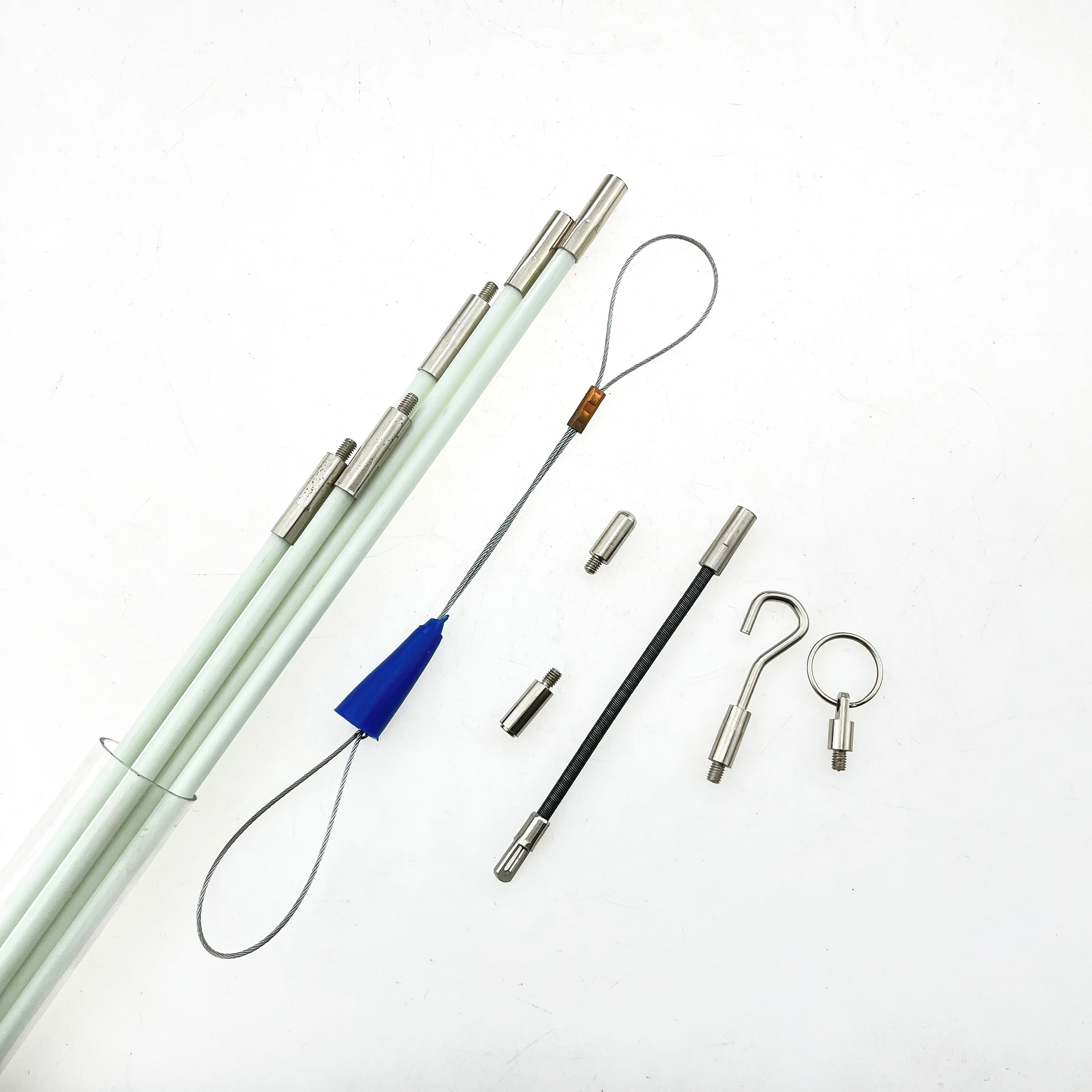 Fluorescent fiberglass Wire Puller Light Electrical Cable Puller Fish Tape in the Dark