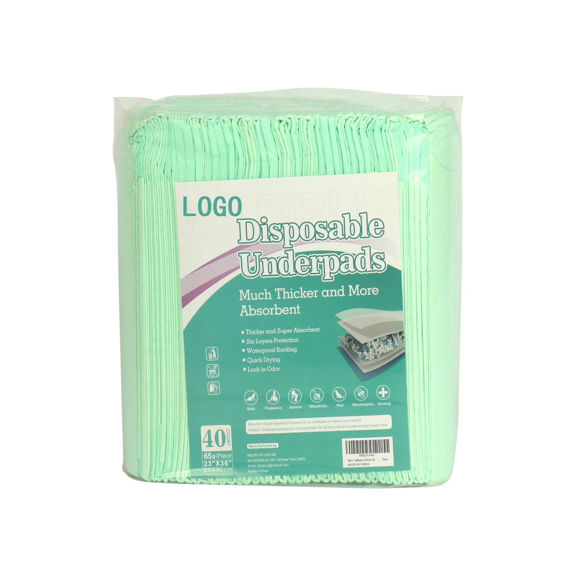 Premium Disposable underpads highly absorbent Bed Pads for Incontinence and senior Care