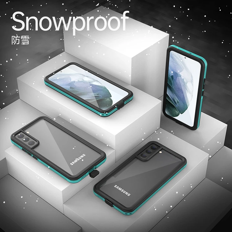 2021 New products heavy duty black/blue rugged non-slip ip68 rating S22+ waterproof case for samsung galaxy S22+