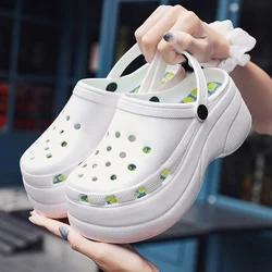 USA fashion Slatform tie dye EVA clog lady woman girl garden shoe beach sandal sliSSer manufacturer China  custom