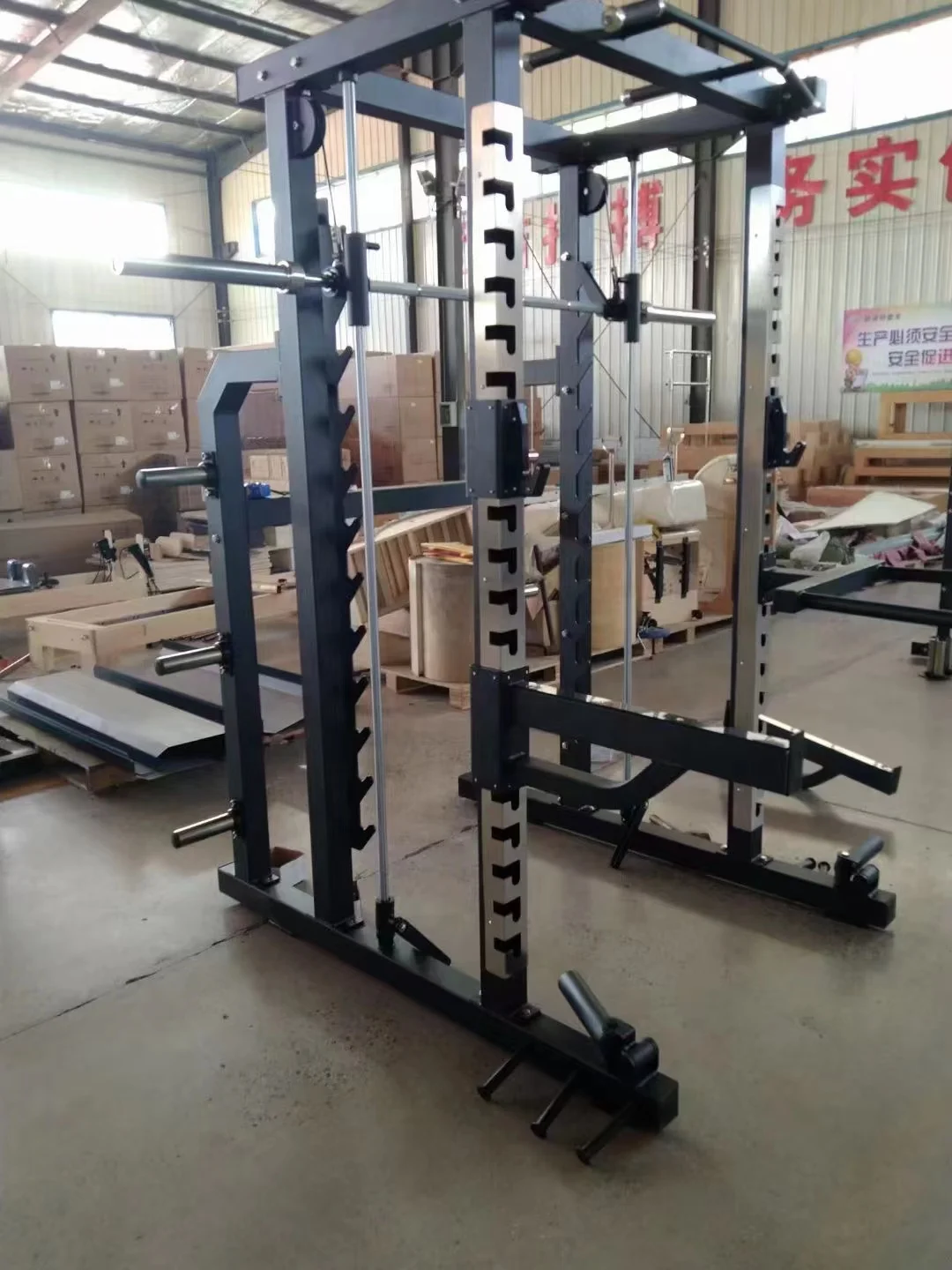 3D Squat rack Power Rack Home Gym Stack Weight Loaded Fitness Equipment Exercise Trainer Machine all in one cable smith machine