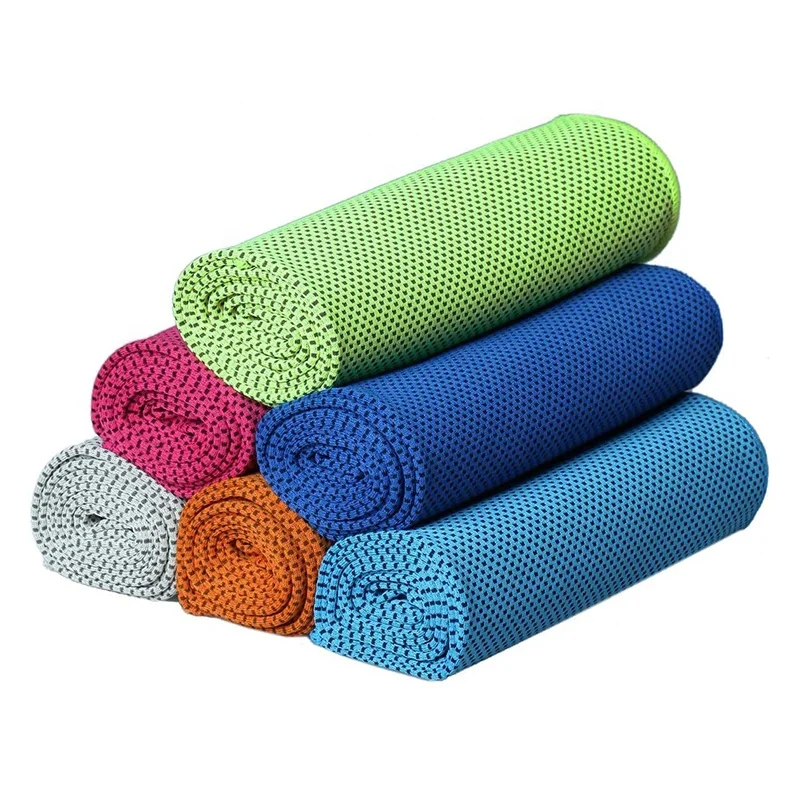 cooling towel microfiber Wholesale Mini Custom microfiber Cooling Towel with Silicone Case for Fitniss Sports Outdoor