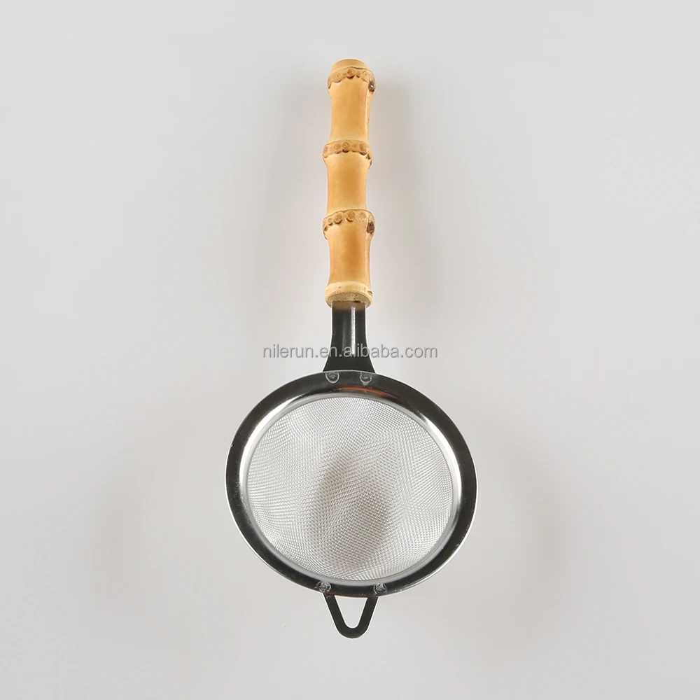 Stainless Steel Bamboo Root Residue Separator Sieve Sifter Residue Separator Skimmer Colander Flour Filter Fine Mesh Strainer