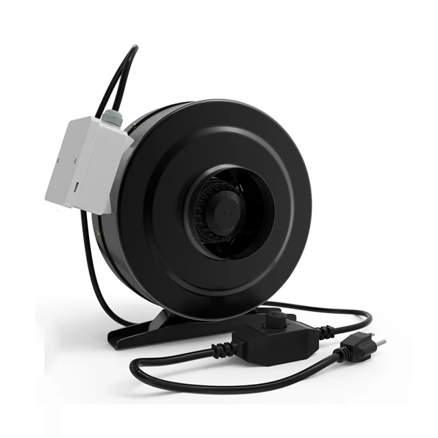 ETL certificate 8 inch duct exhaust fan Ventilation Fan with Speed Controller for Hydroponics