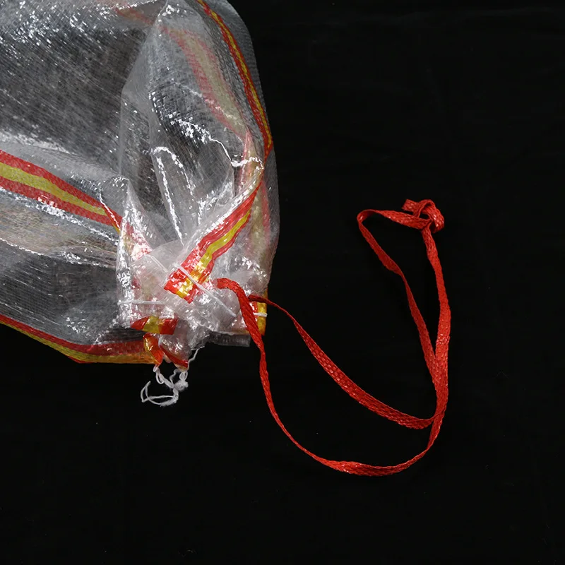5kg/10kg/15kg Drawstring Top Transparent Polypropylene PP Woven Bag Storage grain bag vegetable fertilizer feed fruit Custom bag