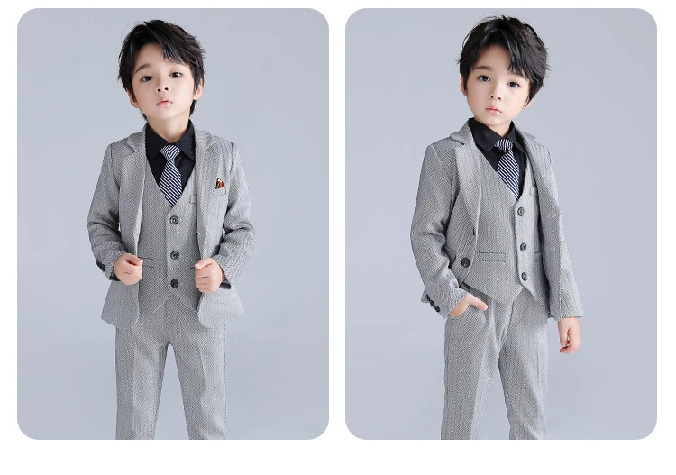 New baby wholesale long sleeve shirt clothing set boys fancy elegant casual suit set