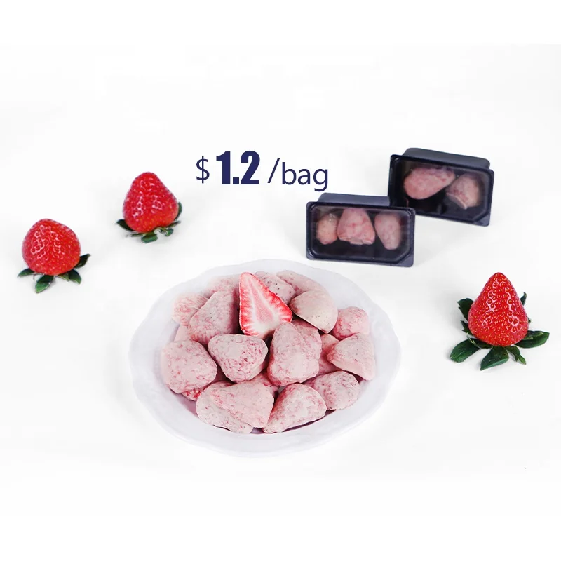 
100% Natural Organic Strawberries Dice Dry Packaged Manufacturer Cheap Price Freeze Dried Strawberry 
