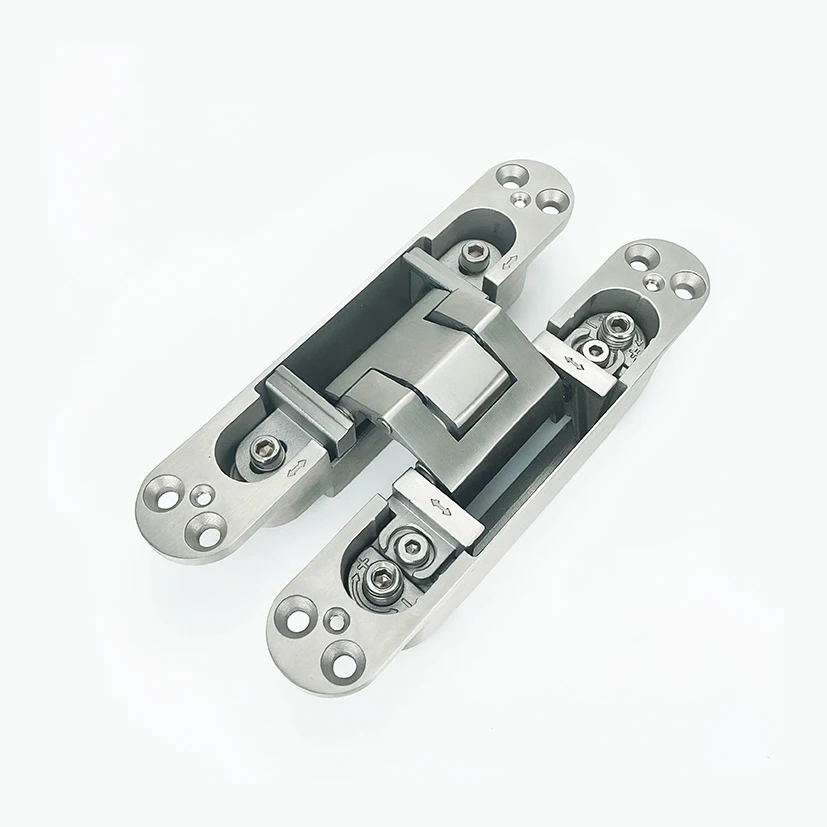 248DF-4 120kg heavy duty loading SS304 concealed 3D hinge for wooden door
