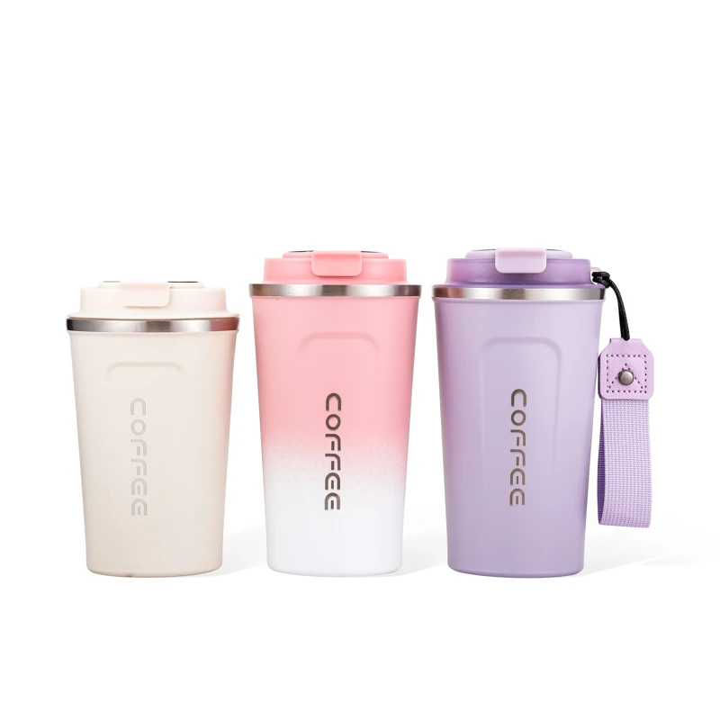 Intelligent Temperature Display Insulation Water Bottle Stainless Tumbler Temperature Water Bottle With Lid And Rope