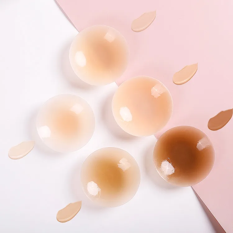 no glue self adhesive medical silicone adhesive for bra safe comfortable invisible silicone nipple cover