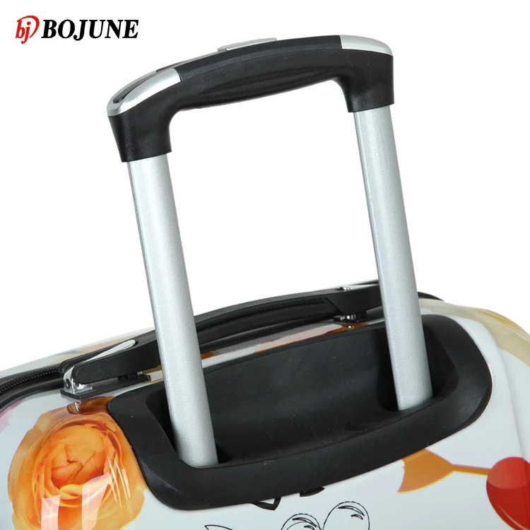 Wholesale flower print child suitcase sky travel luggage abs PC luggage bag set