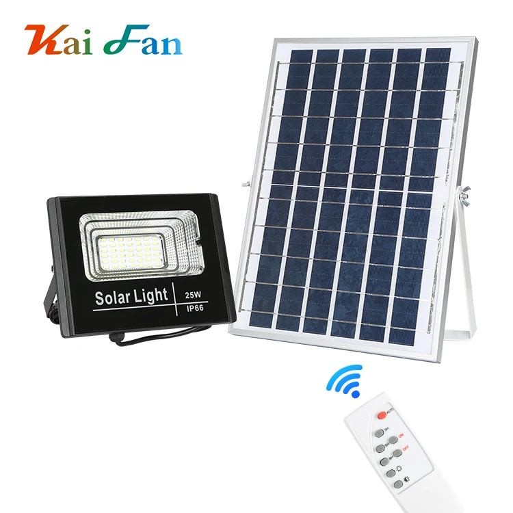 Street Light Remote Control Floodlight 25w 40w 60w 100w 200w Ip65 Outdoor Waterproof Smart Led Solar Flood Light