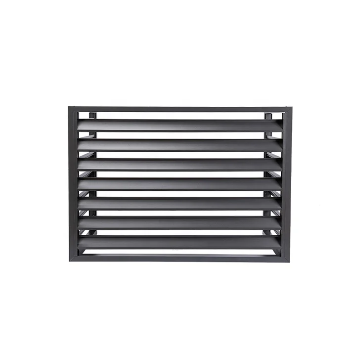 Supply Wholesale Price Cover Air Conditioner Cover Shutter External Aluminium Ac Metal Cover Wall Louver 1.5ton
