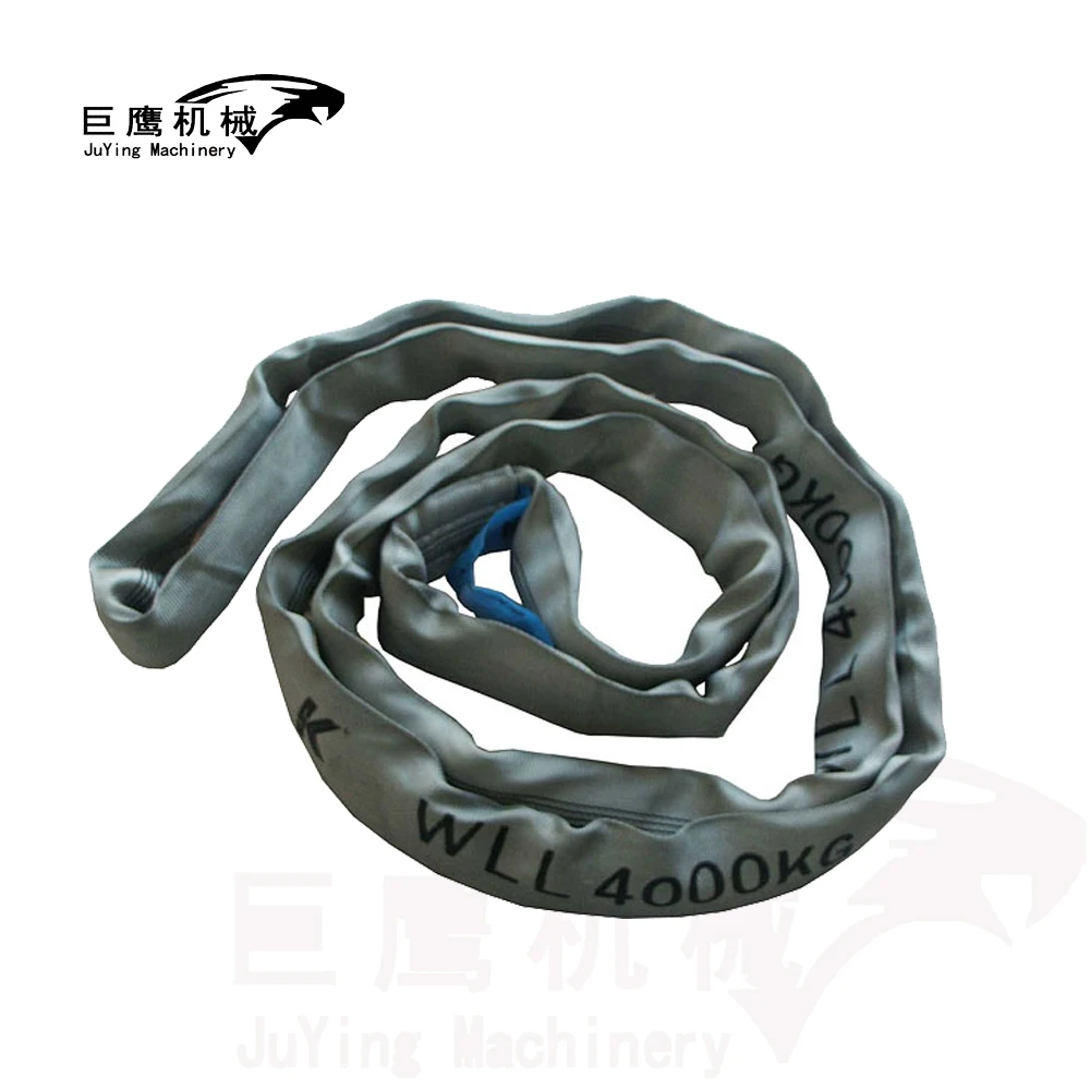 soft lifting sling with endless lifting eyes, synthetic roundsling