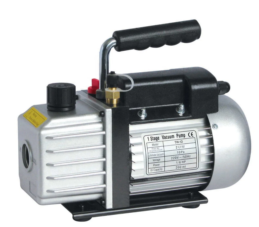
 2CFM одноступенчатый вакуумный насос TW-1A 1/4HP refrigererant пластинчато-роторный bomba de в гостинице vacio для автомобиля  