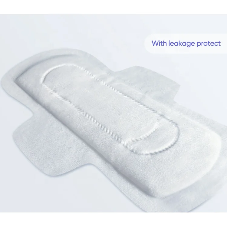 
Italy 100% certified organic cotton absorbent core sanitary pads napkin biodegradable PLA sanitary towels in low price 