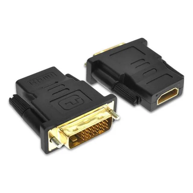 Позолоченный адаптер DVI-HDMI 1080P