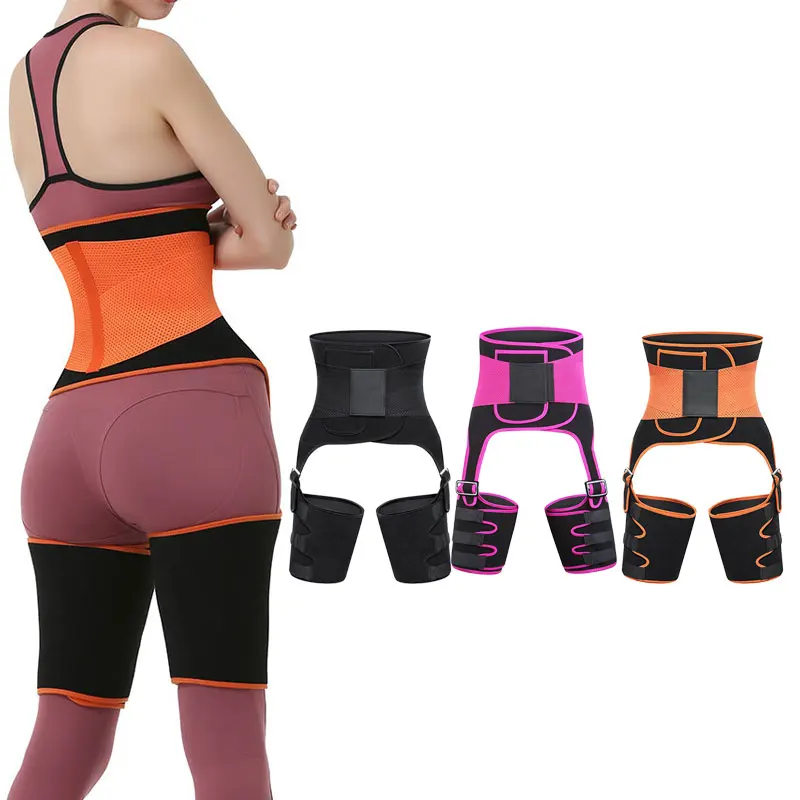 Wholesale Upgrade Slimming Underwear 3 In 1 Waist Trainer Thigh Eraser Trimmer Strap Leg Butt Lifter For Women