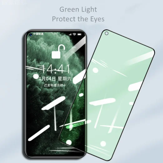 
Green Light Tempered Glass Eyes Protection Screen Protector for OPPO A53S OPPO A53 