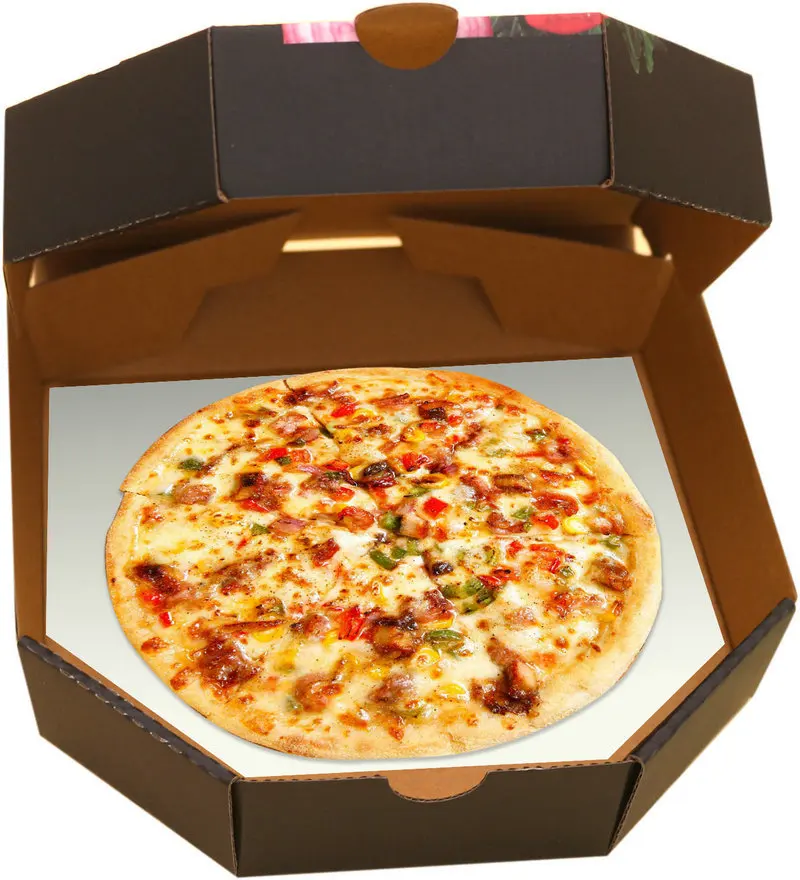 Disposable Uv Coating Factory Low Cost Hot Sale Custom Paper Pizza Packing Box