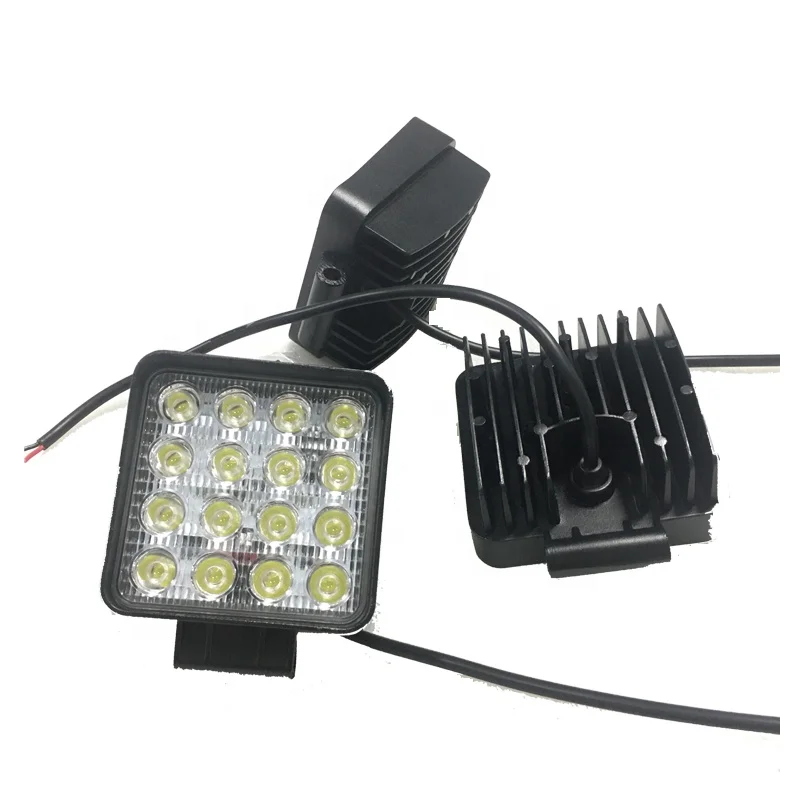 
LG-WE1603S 12V Excavator Dozer Marine Boat Thick 16 LED 48W Epistar Flood Spot LED Fog Driving Work Light 