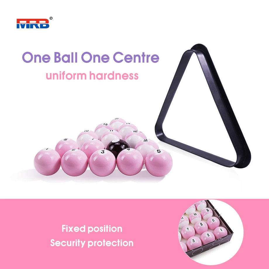pink Superior quality Pool table 57.2mm Tournament TV Pro red eye white ball Billiard ball set 16x