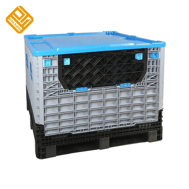 Пластиковый HDPE PP складной контейнер для хранения больших объемов контейнеров оборудование коробка