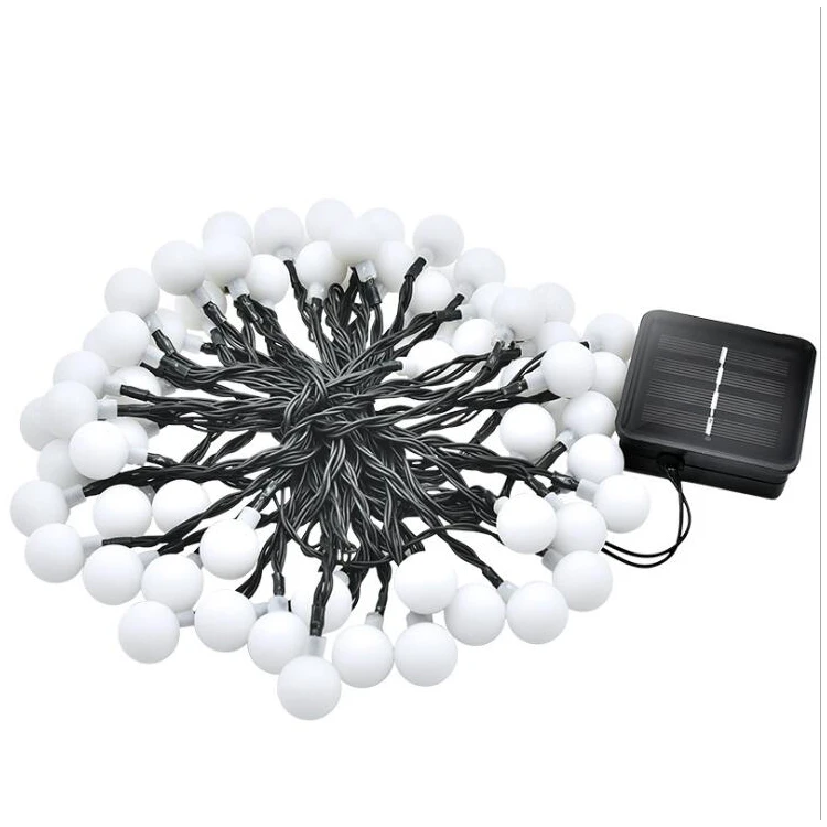 8 режимов освещения, 60 светодиодов, уличный водонепроницаемый праздничный светильник, Рождественское украшение на солнечной батарее, светодиодная гирлянда