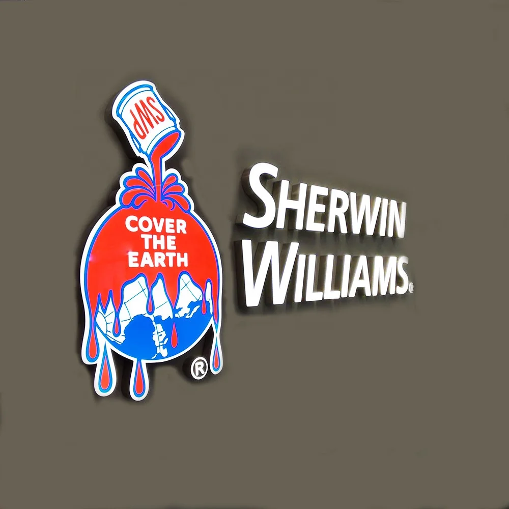 custom 3d sign acrylic led office sign custom backlit letter logo signs