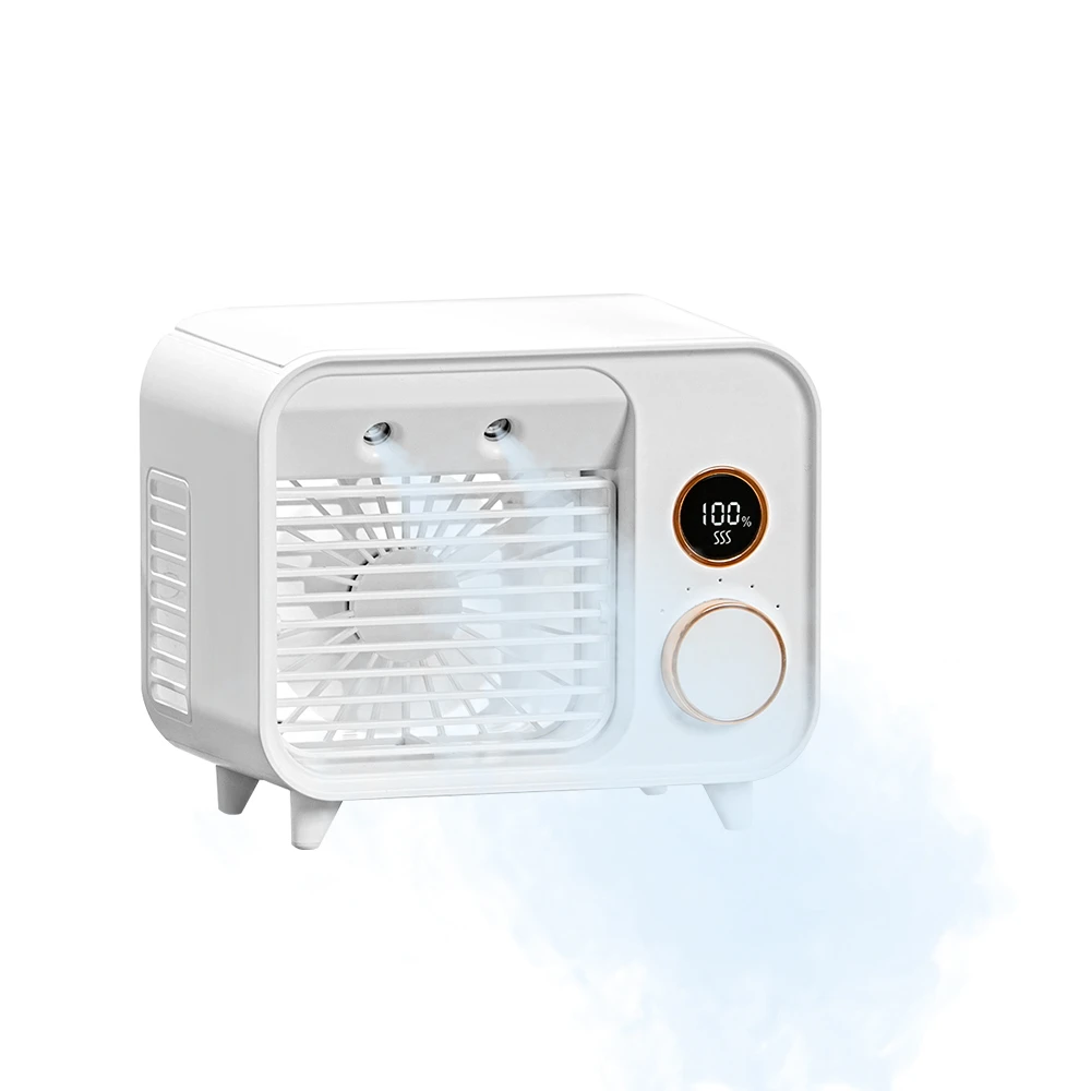 Best LED Portable Mini Personal Rechargeable  Air Conditioner Water Cooling USB Cooler Fan