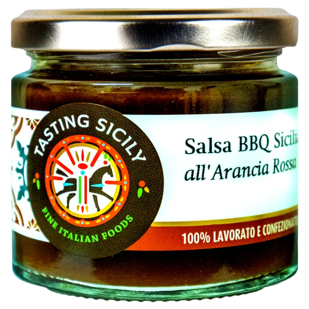 Premium Quality Special Taste Sicilian Bbq Sauce with red orange syrup 200g