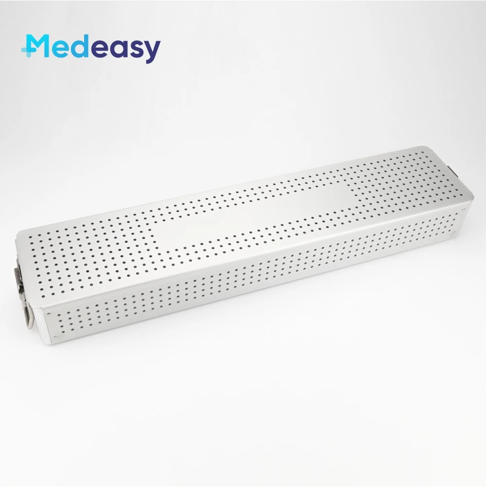 Aluminum Alloy Ureterorenoscopy Disinfection Case Box Autoclavable Sterilization Container