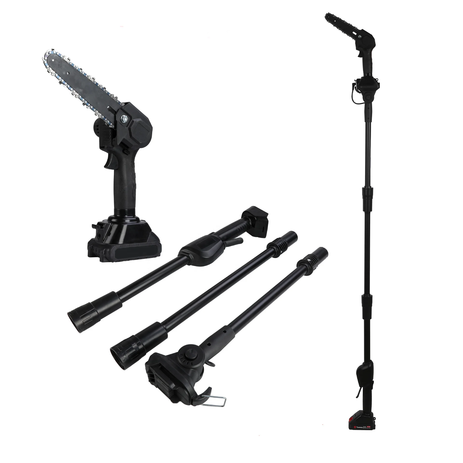 Ananke Tools 2-in-1 high branch cutting electric pole saw cordless long pole chain saw for tree trimming