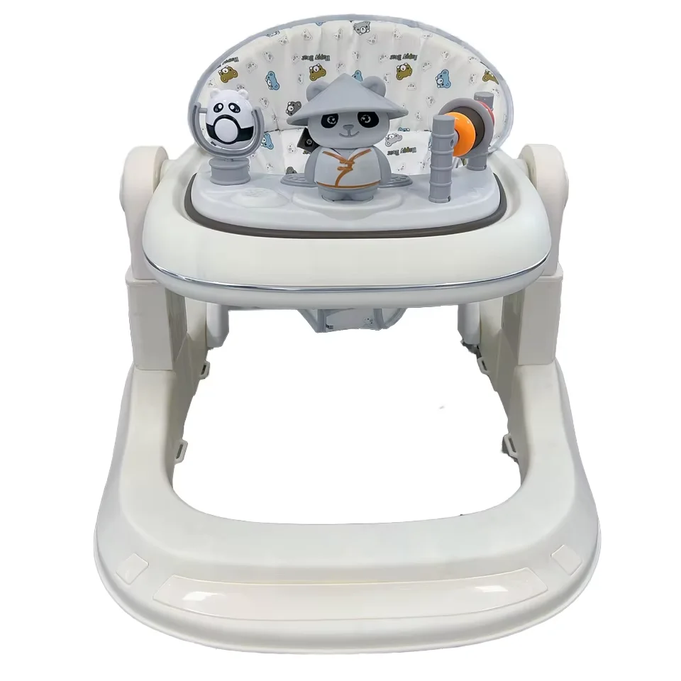 Hot Sales Cartoon character Infant Game Table Multifunctional Push Car Toddler Activity Toy Musical Baby Walker With Wheels