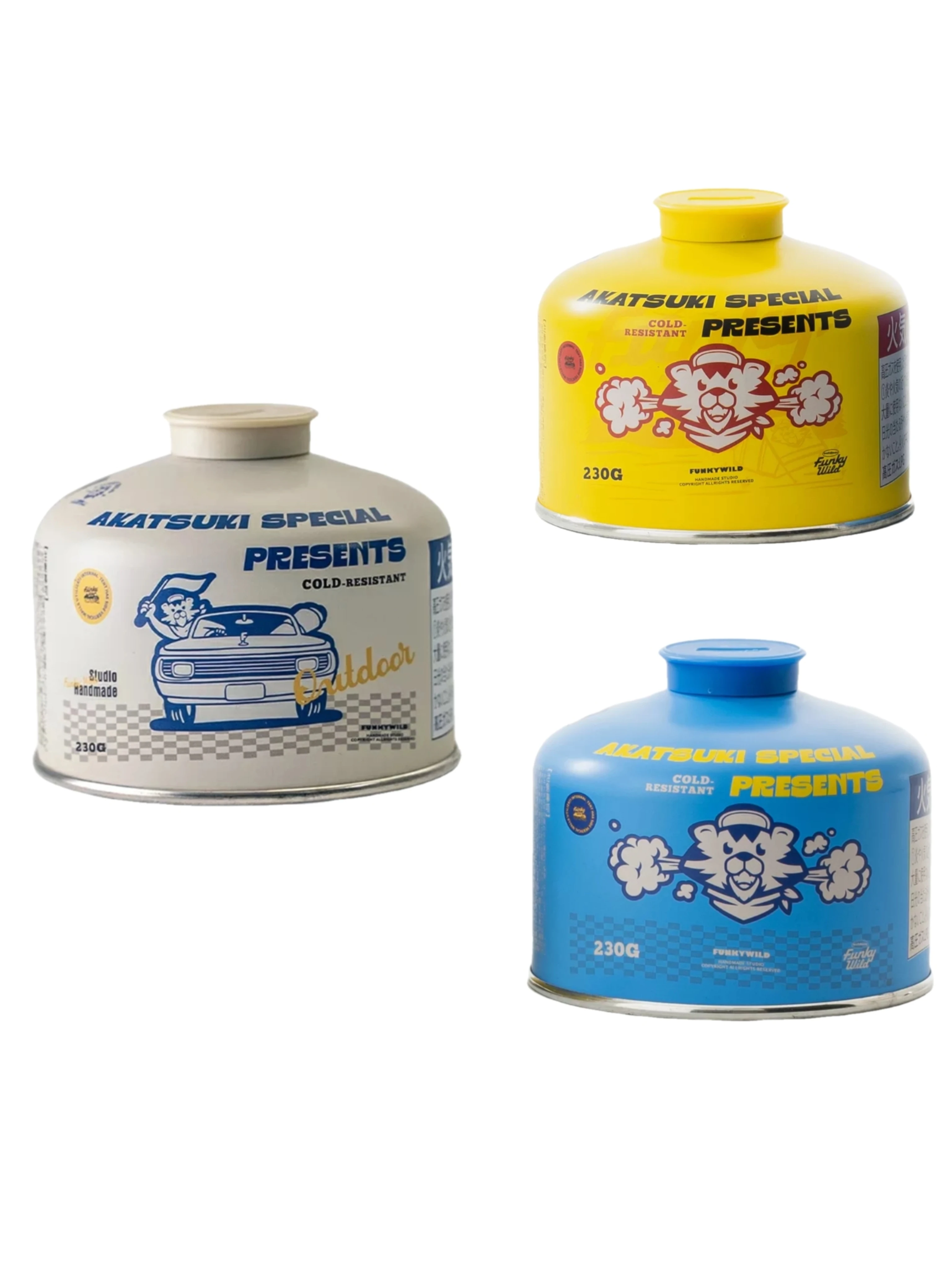 Camping butane-propane mixed gas can for packing LPG