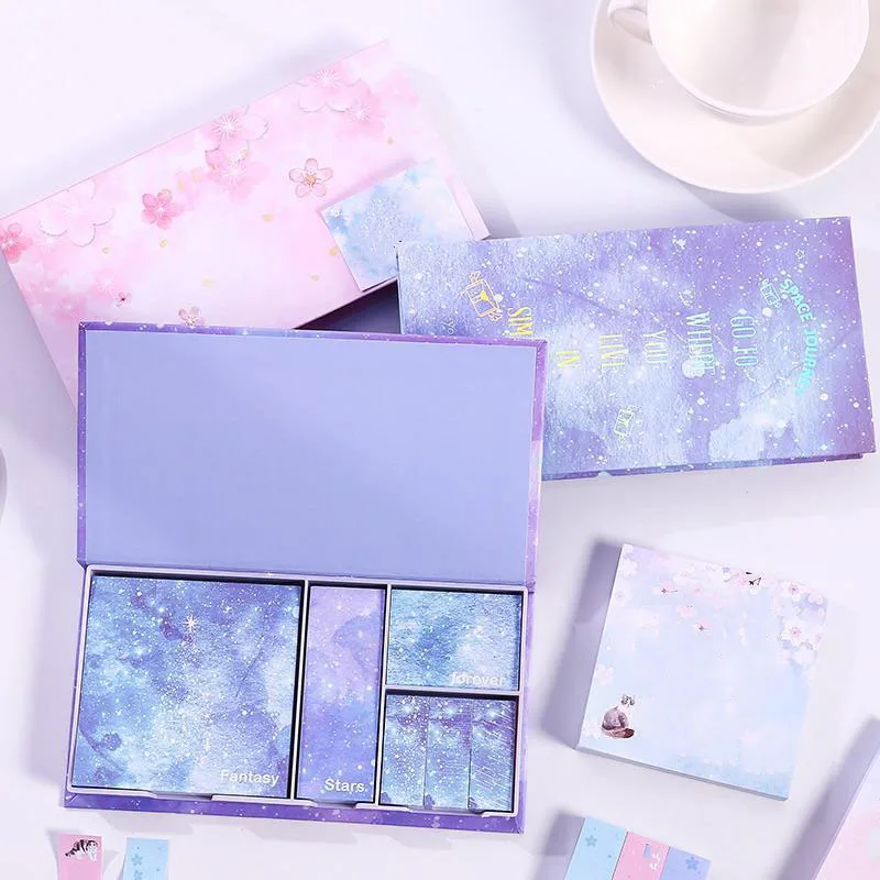 Antique high appearance level cheap sticky Creative student index set with detachable markers