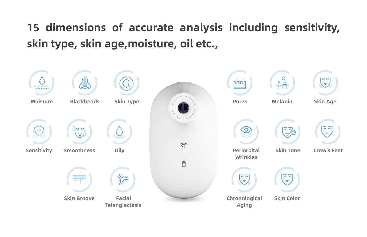 Professional facial skin analyzer facial analysis high definition skin analyzer machine
