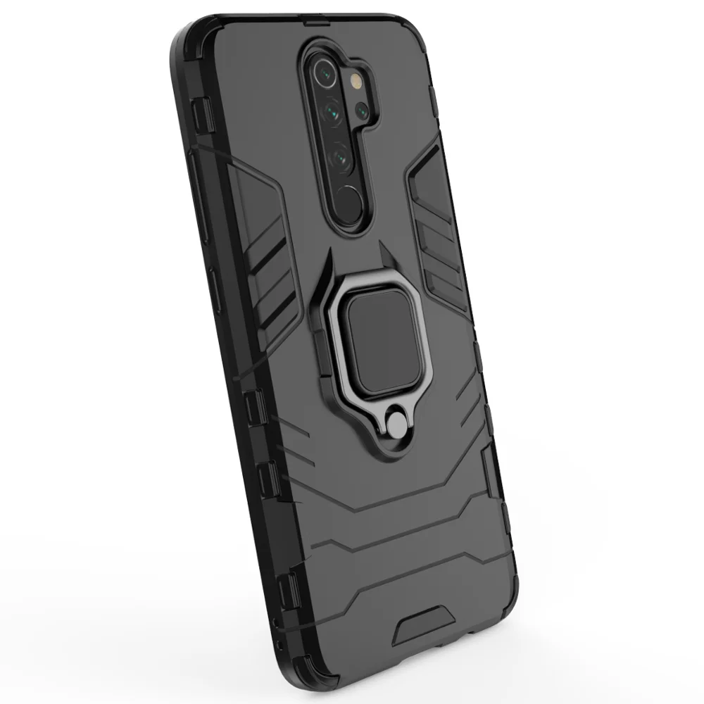 
Magnetic Car Mount Ring Bracket Premium Mobile Case For Xiaomi Redmi Note 8 Pro Phone Case Shockproof 